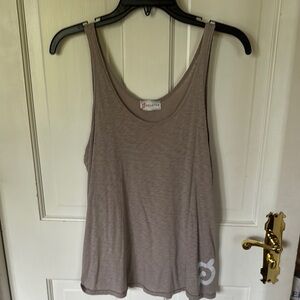 Peloton Gray Sleeveless Relaxed Tank Top